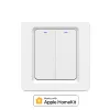 Управление Wi -Fi Smart Natural Neverse Neverse Light Light On/Off Swell Switch 1/2/3 Gang Eu UK 86x86mm Работа с Apple Homekit