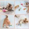 Toys 1pc Pet Cat Sisal Toys False Mouse Mini Funny Playing Toys Color Feather Kitten Bite Scratching Fun Toy Pet Supplies