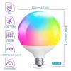 Contrôle WiFi Smart Globe Bulb G120 18W E26 E27 Super Bright LED Bulbes 110V 220V Contrôle vocal avec Alexa Google Support Homekit Cozylife