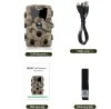 Cameras Outdoor Wildlife 20MP HD 1080P Trail Camera Night Vision Hunting Accessories IP66 Waterproof Wildlife Game Cam Thermal Scope