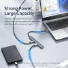 ハブOricoアルミニウムタイプC USB 3.0ハブ4ポートマルチスプリッターPD60W TF SDリーダーOTG LENOVO HUAWE MACBOOK PCコンピューターアクセサリー