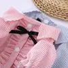 Dog Apparel Summer Puppy Cat T-shirt Skirt Fashion Stripe Pet Clothes For Small Dogs Chihuahua Yorkshire Poodle Shirts Mascotas Clothing