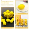 Party -Dekoration 5 PCs Simulierte dekorative POGROGRAPS Künstliche Obst -Szenen -Layout Fake Foam Realistic Model Lemons