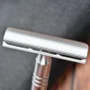 Blades YAQI Matte Chrome Color AC Blade Excalibur Singleedged Mens Shaving Safety Razor