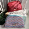 Designer sminkväska för kvinnor kosmetiska väskor färgglada modehandväska blixtlås rese tvättpåse damer purses havskal organiserar toalettartikar