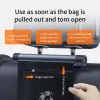 バッグメタルローラーカーのゴミ箱電話ホルダー付き自動車オーガナイザー
