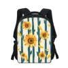 Bags 16 Inch Casual Kindergarten Bookbag Students Small School Bags Sunflower Flower Printed Boys Kids Backpack Children School Bag