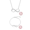 Kettingen Orsa Jewels 2020 AAAA Brilliant CZ Infinity Pendant 925 Zilveren ketting voor vrouwen Lover Fashion Jewelry Birthday Gift Sn192