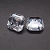 Pärlor Asscher klippte fancy Moissanite 0,37 mm D Färg VVS1 LAB Vuxen Löst sten grossist DIY smycken tillbehör