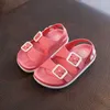 Sandaler sommar baby sandaler för flickor pojkar mjuk botten trasa barnskor mode små barn strand sandaler småbarn sneakers 240419