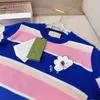 Tricot de tricots pour femmes Designer 2024 printemps / été Nouveau fille douce de vieillissement de la fille de vieillissement de la fleur de fleur en tricot