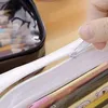 Kreatywne przenośne przezroczyste ołówek torba kosmetyczna duża pojemność Wodoodporna papierkowa papierkowa pojemnik na szkolne materiały szkolne
