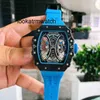 Luxury Watch Mechanical Leisure Mens Watch Business Wristwatch RM53-01 Fullt Designer Automatisk kolfiberfodral Tapel