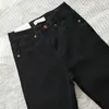 Pantaloni da donna Donne a colori solidi jeans magri jeans eleganti denim slim fit a metà rischio con collant elastici per il tempo libero yoga