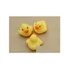 Bath Toys New Rubber Duck Duckie Baby Shower Water Födelsedag gynnar gåva Vee Just For You Drop Delivery Kids Maternity DH0WR