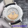 AP pols horloge chronograaf millennium serie heren horloge 18k platinamateriaal met t-square diamant achter automatisch mechanisch horloge voor mannen
