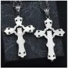 Colares homens da moda Mulheres S925 Sterling Silver Jesus Cruz Colares Pinging for Male feminino Acessórios para festas de aniversário feminino