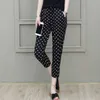 Women's Pants Capris 2023 Summer New Fashion Trend Classic Stripes and Dots Womens Pants Sports Loose Casual Simple Slim Versatile Harlan Capris Y240422