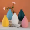 Farmhouse moderne Grossed Vases Vases Decorative Ceramic Pichet Home Living Room Decoration Small Cachepot