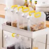Taschen 5/10 -propcs Küchenspeicherbeutel Getreide Feuchtigkeitsdicht versiegelter Beutel Insektensicheres transparentes tragbares Lebensmitteltransparent -Aufbewahrungsbeutel