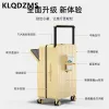 荷物klqdzms 20 "22" 24 "26インチ男子および女性の新しい多機能フロントペーティングボックスlargecapacityスーツケースローラー荷物