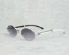 Ienbel Finger Black Buffalo Horn Sunglasses Men Natural Wood Clear Glass Frame for Women Outdoor Eyewear Round Glasses 3HHH1743705