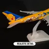 Schaal 1 250 Aircraft Model Metal Diecast Japan Ana B747 Replica Airplane Aviation Home Miniatuur Kid Fidget Boy Toy 240417