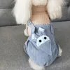 Hundklädfjäder och Autumn Pet Rompers Små fyrbenta klädtröja Valpfluffig kjol Söt jumpsuit för hundar