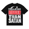 Shirt Hellstar Black Hellstar Maglietta da donna Designer Camicie New Tshirt American Trendy Brand Star Hell Star Red Face Tee Hells Bones Skull Men Shirt Summer 100% Cotton Tshirt