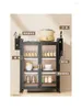 Kitchen Storage Multi-Layer Dish With Door Dust-Proof Box Multi-Function Draining Rack