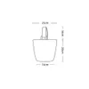 Canva Bucket Bag Fi große Kapazität Handtasche Mittagessen Beutel Carto Drag Shops Bags B7OS#