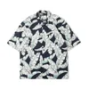 Maden Vintage Hawaiian Banana Leaf Shirts à manches courtes pour hommes Summer Beach Vacation Shirt T-shirts en vrac Blouses Floral 240409