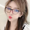 Anti Blue Light Network Red Glasses For Women Tiktok Flat Lens Men utan examen Mobiltelefondator kan matchas med Myopia