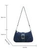 Маленькая дизайнерская джинсовая сумка женская новая сумка для кросс-плеч для плеча Canvas Bag V9GX#
