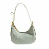 Smaux sacs à main Denim Half Mo Sacs Underarm For Women Migne Vintage Jeans Sacs d'épaule 2023 Summer Ladies Hobo Shoppr Bag G3ev #