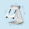 Stands Stand ajustável de comprimido de alumínio Multiangle não -lip toundador/suporte para telefone para iPad Tab Kindle Nintendo Switch (até 12,9 ")