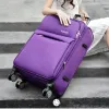 Luggage Rolling Luggage Case Large Capacity Combination Lock Travel Suitcase on Universal Wheels Oxford Cloth TSA Lightweight Luggage