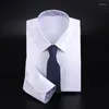 Men's Casual Shirts Custom Mens French Cuff Business Slim Button-down Pointy Collar Wholesale