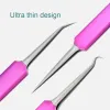 Instrument BlackHead Remover Acne Needles Metal Spoon Facial Black Spot Pore Clean Extractor Set For Pimple Skin Face Care Beauty
