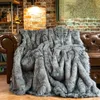 Decken Battilo Faux Pelzdecke für Bett Luxus Dekor Blanke Super weicher Flussflügelwinter warmer gemütlicher Wurf