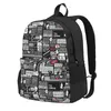 Rugzak Wijze woorden van het kantoor Quotes Backpacks Grote capaciteit Student Schooltas Schouder Laptop Rucksack Travel