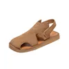 أحذية غير رسمية Birkuir Hollow Out Out Ene Toe Sandals Luxury Hook Loop Gladiator Beach Leather Leather 2024 Slids Flat Care