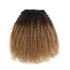 مقطع في/على امتدادات الشعر امتداد مجعد في Afro Kinky 3 لهجة OMBRE 1B/4/27 120G/PC PRICE FACTORY PRODECT