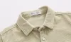 T-shirts Baby garçons chemises à manches longues Blouse d'école à manches longues Cordigoy Boys Cardigan Kids White Shirt for Toddler Boys Blouse Enfants Tops Automne