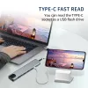 HUBS USB C HUB 8 en 1 Tipo C 3.1 a 4K Adaptador HDMI con RJ45 TF/SD Reder Reader PD Cargo rápido para la computadora portátil MacBook Notebook Computadora