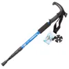 T Shank Shock Absorber Aluminium Alloy 4 Section Walking Sticks Telescoping Cane 240412