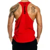 Tamaño europeo para hombre entrenamiento de gimnasio para el gimnasio camisetas sin mangas de algodón y espalda de espalda con correa del hombro fitness 240407