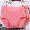 Women's Panties Daily Wear Super Soft Cotton Crotch Obesity Briefs Middle Aged For Sleeping