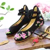 Scarpe casual veowalk fiore uccello da donna ricamato da donna in cotone donna piatta in stile cinese vintage morbido comodo balletto