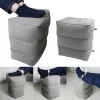 Pillow 3 Layers Inflatable Pillow Travel Foot Rest Pillows Airplane Train Car Rest Cushion Storage Bag&Dust Cover Inflatable Pillow